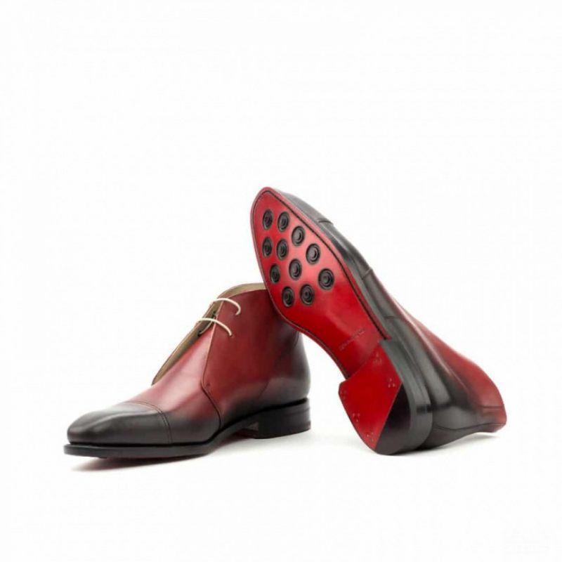 2021 jesienne i zimowe nowe PU skórzane koronki wykonane ręcznie up buty klasyczne kostki dorywczo mody walki projektant męskie buty ZQ0493