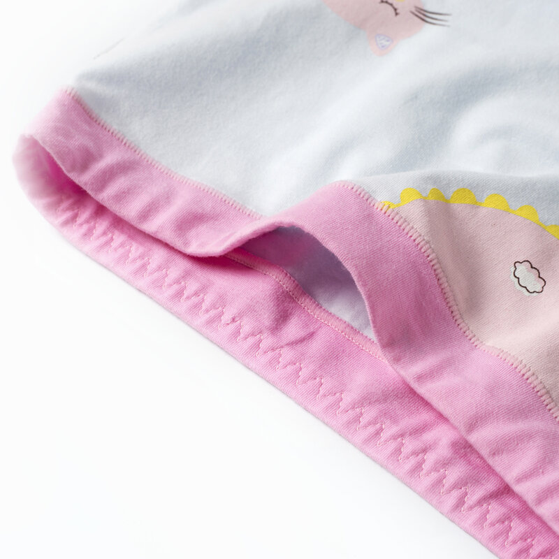 Bragas de algodón para niños y niñas, ropa interior corta con estampado bonito, talla 2T-12T,10 unids/paquete