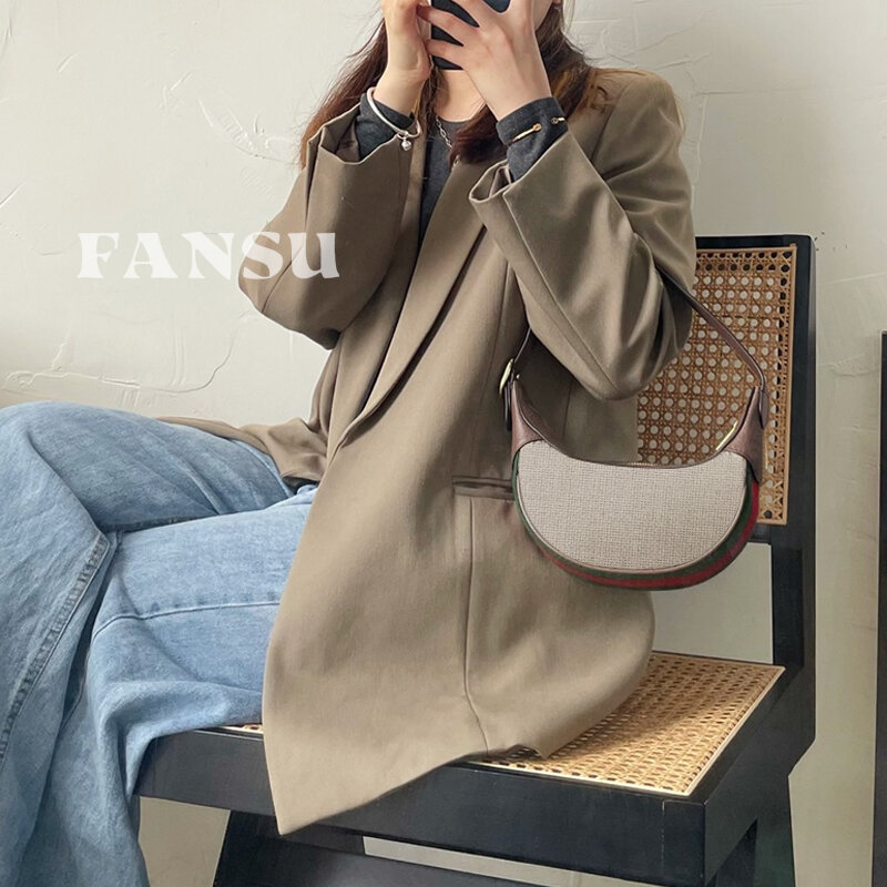 FANSU-Bolso de mano Vintage de cuero genuino para mujer, Mini bolso de hombro para banquete