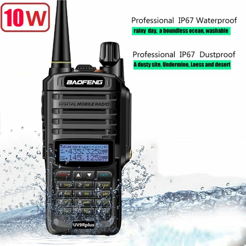 2019 NEW High Power Upgrade Baofeng UV-9R plus Waterproof walkie talkie 10w for two way radio long range 10km 4500mah uv 9r plus