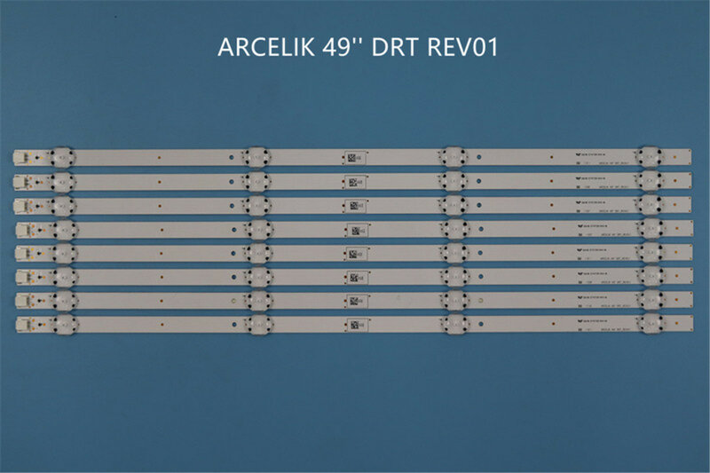 Bande de rétroéclairage LED pour ARCELIK, 4 lampes, 49 ''drt _ rev0.1 CRYSTAL-8X4-1313FCA-4S1P 49L8752 ZVA65600-AA A49L 8752 5s