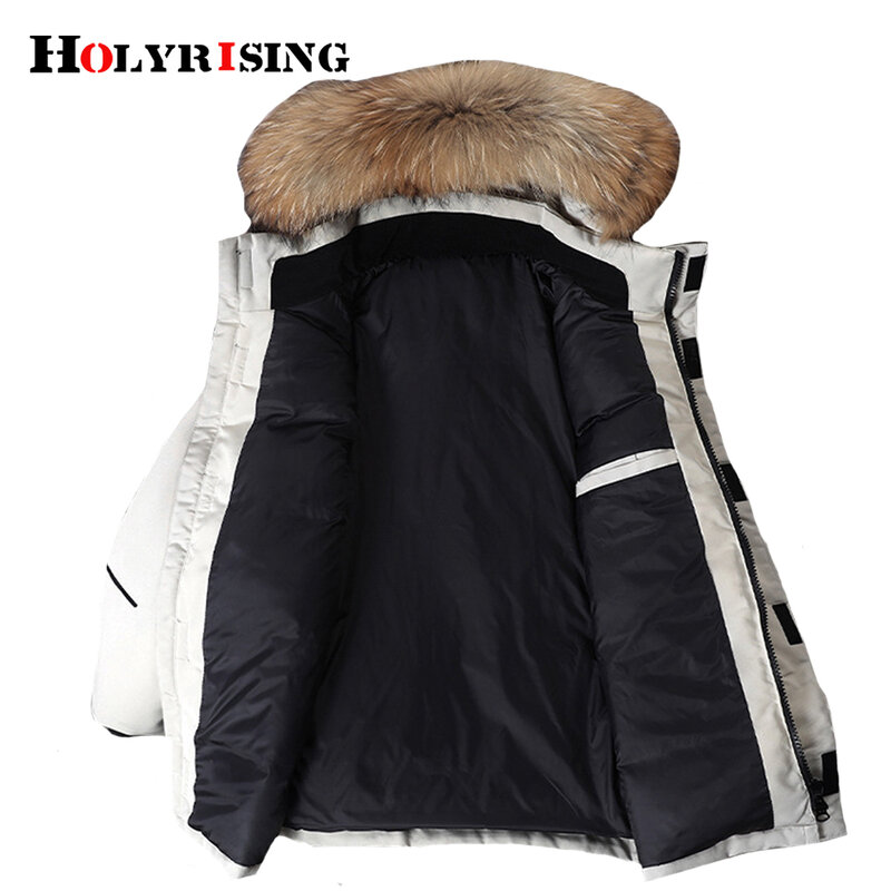 Holyrising bolsos internos masculinos, jaqueta de inverno à prova de vento com bolsos quentes baixo 3xl 19340