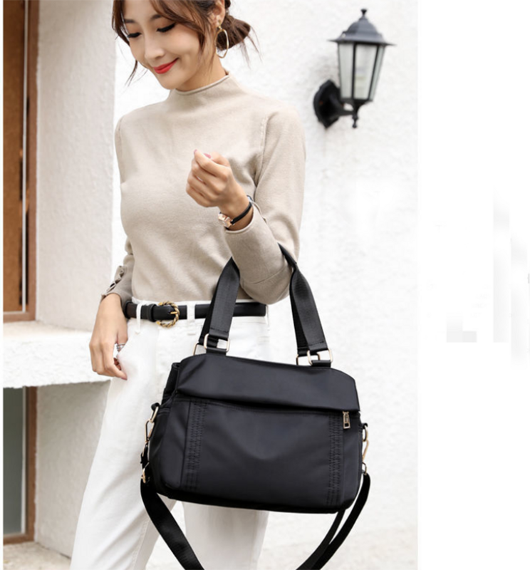 Borsa da donna borsa in tela oxford in nylon impermeabile borsa a tracolla per tutte le partite borsa casual