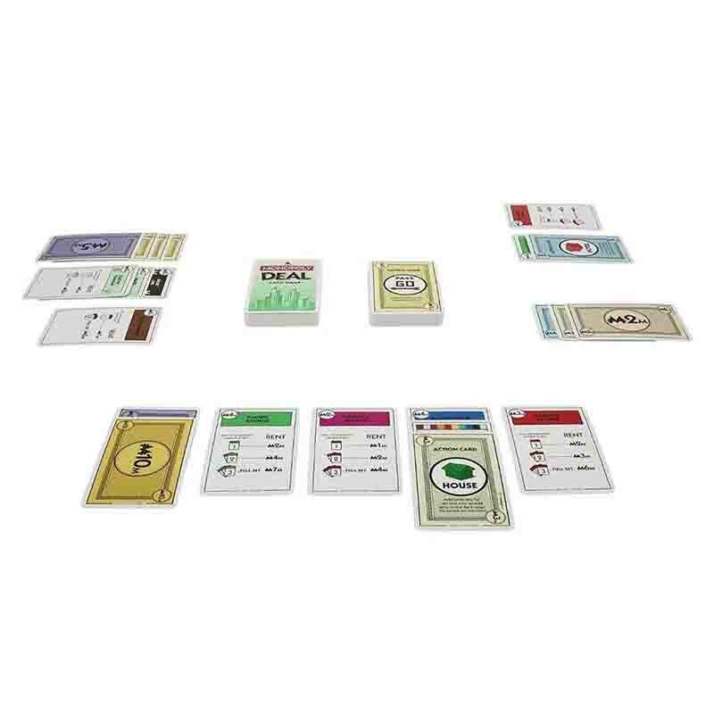 Juego de cartas Monopoly, Puzzle, fiesta familiar, versión en inglés, juego de cartas