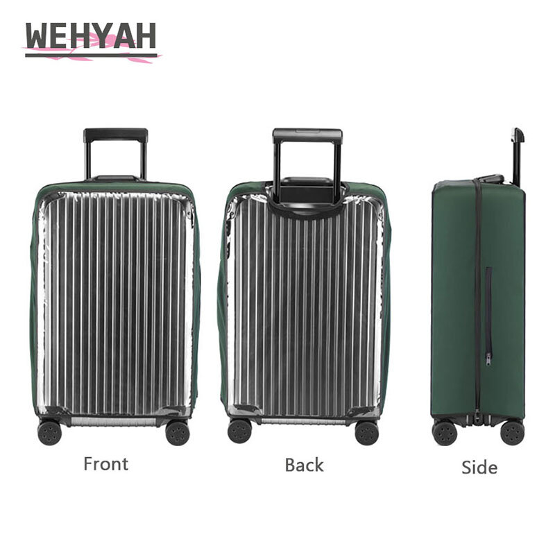 Wehyah-cubiertas impermeables elásticas de PVC para equipaje, accesorios de viaje, cubierta a prueba de polvo, funda para carro, ZY137
