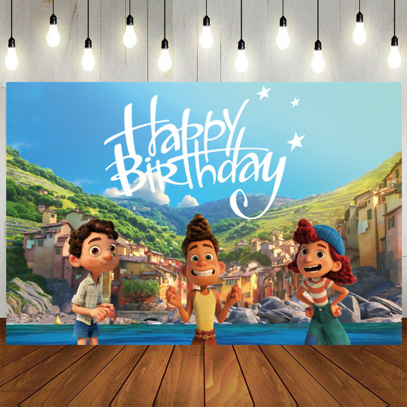 Luca Disney Thema Geburtstag Party Dekorationen Papier Serviette Teller Tassen Fahnen Strohhalme Einweg Geschirr Set Baby Dusche Liefert