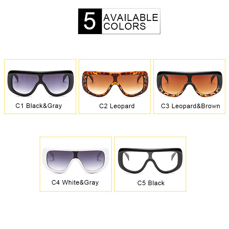 Higodoy – lunettes de soleil Vintage pour hommes et femmes, surdimensionnées, rétro, pour la conduite en plein air, monture léopard, Uv400