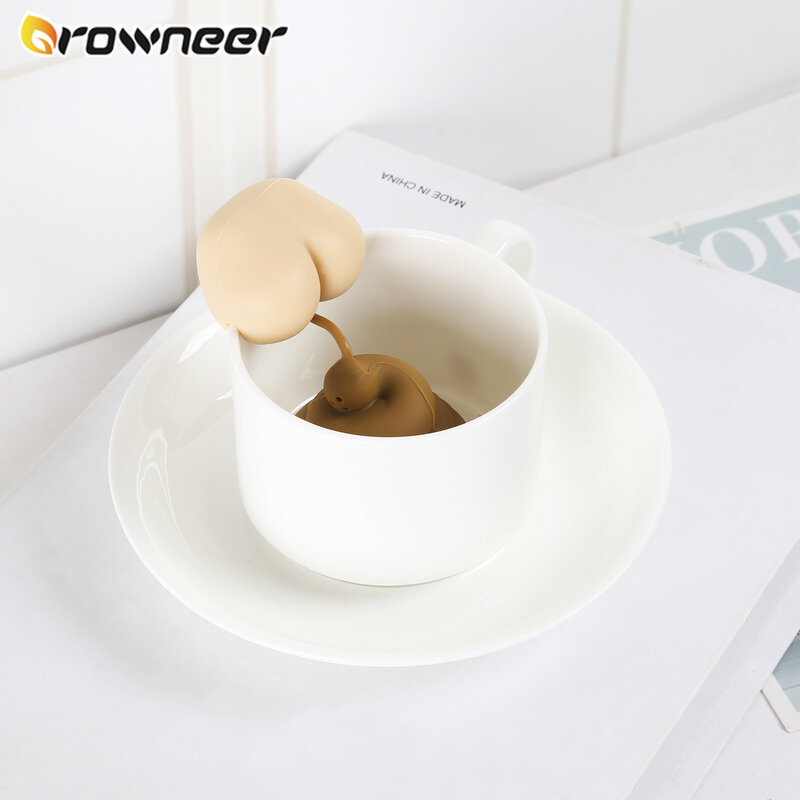 أنبوب شكل أوراق الشاي مصفاة غير سامة قابلة لإعادة الاستخدام مضحك عشب التوابل تصفية سيليكون مبتكرة الحرارة الباردة المقاومة إبريق الشاي Infuser