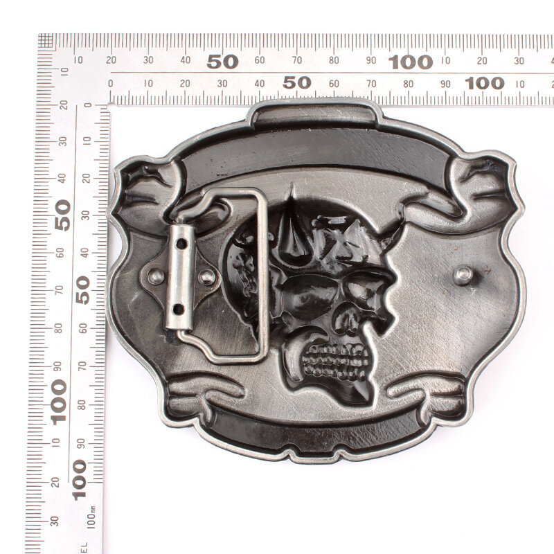 Belt DIY accessories Skull skeleton belt buckle Western cowboy style Smooth belt buckle Punk rock style k16