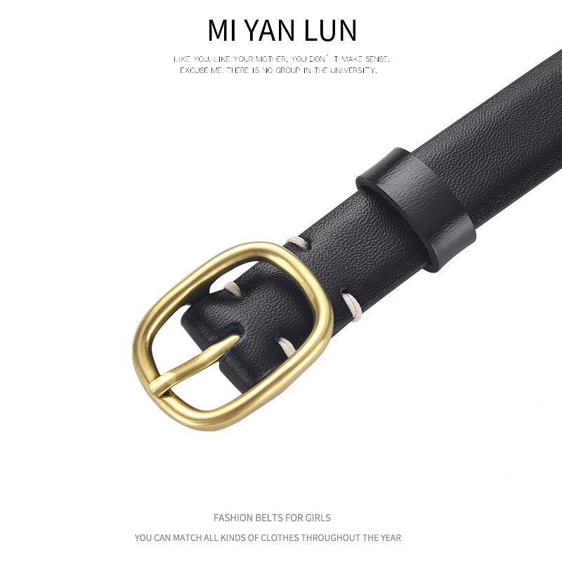 Cinturón de diseñador de lujo con agujero de aguja para mujer, cinturón ajustable con hebilla de cuero de moda, para Vaqueros, de alta calidad, 2021