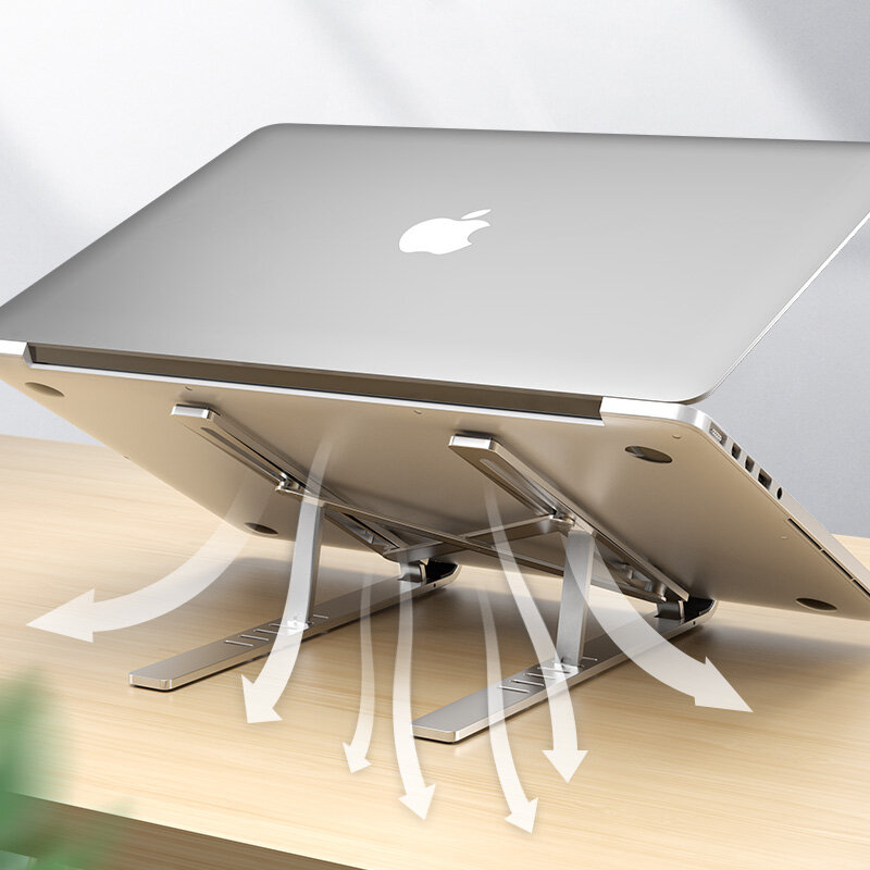 Держатель для ноутбука LICHEERS для MacBook Air Pro, подставка для ноутбука, складной держатель для ноутбука из алюминиевого сплава для ПК, ноутбука