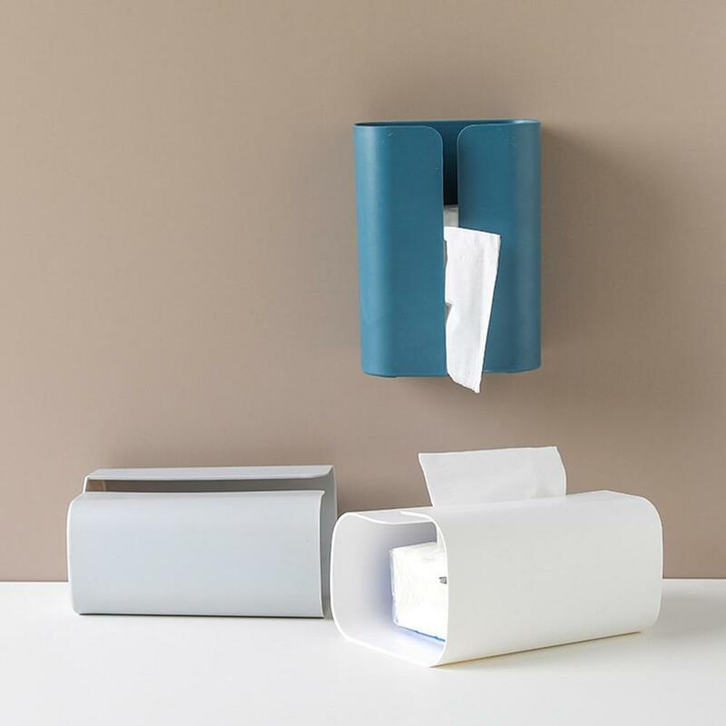 Soporte de pañuelos para el baño, caja de rollo de papel higiénico impermeable, no perforado, A9Y4