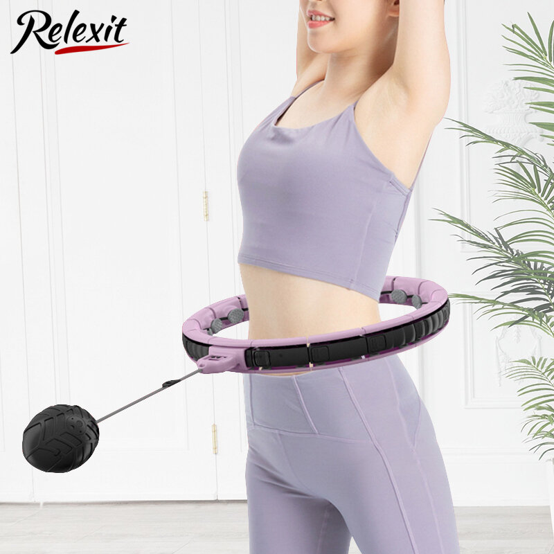 Detachable Smart Hola Hoop with Counter Fitness Easy Hoop Weighted Slimming Waist Trainer Massage Hoops Sport Exercise Equipment
