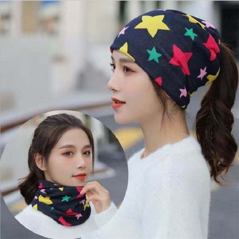 Creative Variety Hedging Hat Women's Casual Bib Cycling Sports Sun Protection Cover Ear Protection Baotou Cap Street Wild2021