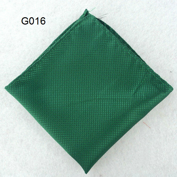 Men's Handkerchief Polyester Pocket Square Check Handtowel Grid Accessories plaid Kerchief White Business Dress Party 2pcs/Lot