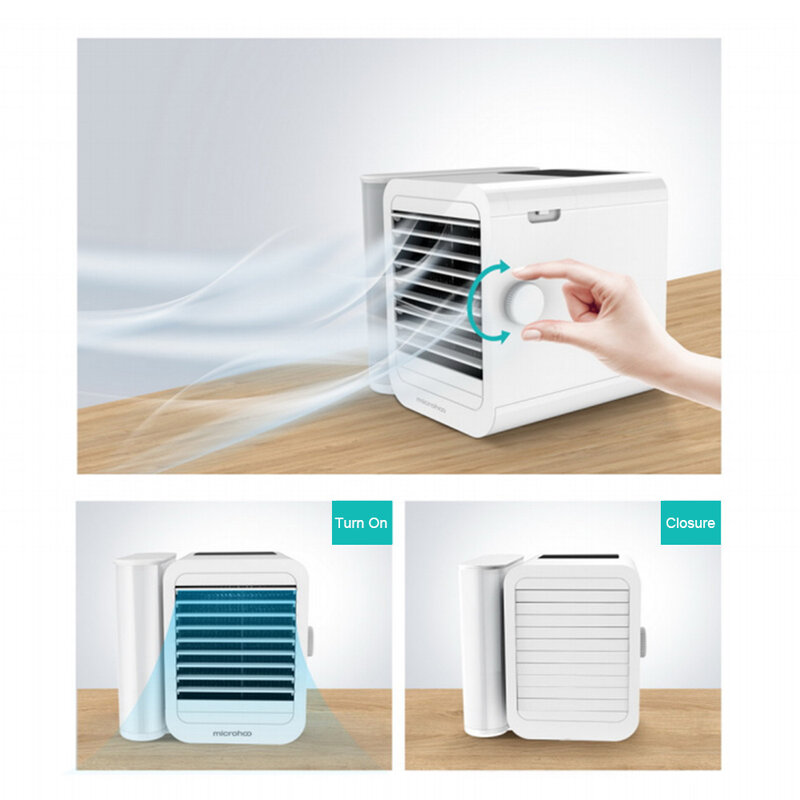 Airconditioner Koeler Fan Draagbare Mini Airconditioning Touch Screen 99 Speed Aanpassing Energie Besparen Timing Koelventilator