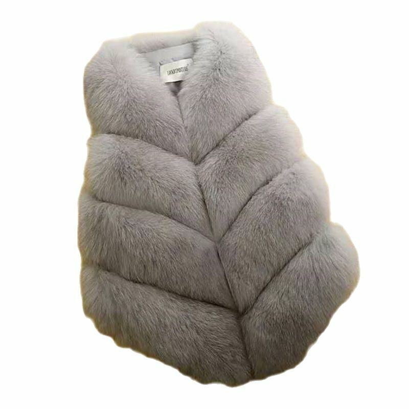 2021 New Short Ladies Faux Fur Vest Fashion Coat Ladies Korean Vest Sleeveless Jacket Furry Teddy Coat Female Winter Outwear