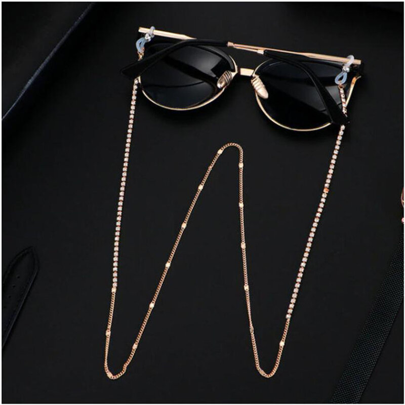 Sunglasses Masking Chains For Women Acrylic Pearl Crystal Eyeglasses Chains Lanyard Glass 2021 Fashion Jewelry