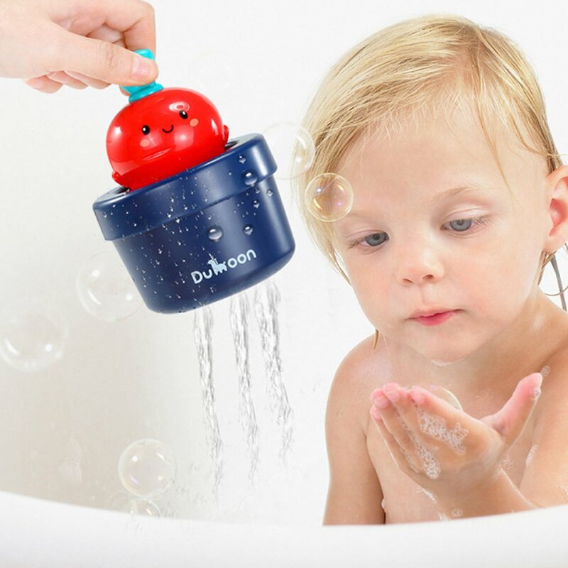 Juguetes de baño de Agua pulverizada para bebé, ducha, piscina, ballena eléctrica, Bola de baño con luz LED musical, regalo