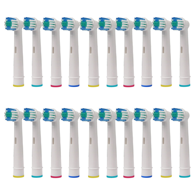 20Pcs Vervangende Opzetborstels Voor Braun Elektrische Tandenborstel Vitaliteit Gevoelige Nozzles Tanden Whiteing SB-17