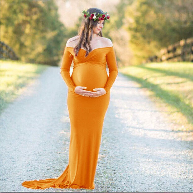 Vestidos Sexy de maternidad para sesión de fotos, vestido de embarazada  para mujeres embarazadas, vestido de verano de talla grande, vestido de  embarazo / Ropa de maternidad