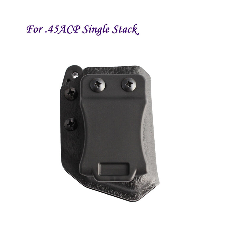 .45 ACP Single Stack นิตยสารกระเป๋า Universal Mag Carrier IWB OWB นิตยสาร Holster ปรับ Double Stack Single Stack
