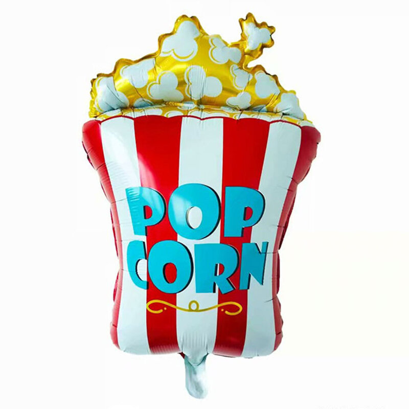 Popcorn Donat Foil Balon Ulang Tahun Dekorasi Helium Air Globos Aurélie Pernikahan Balon Baby Shower Perlengkapan Pesta