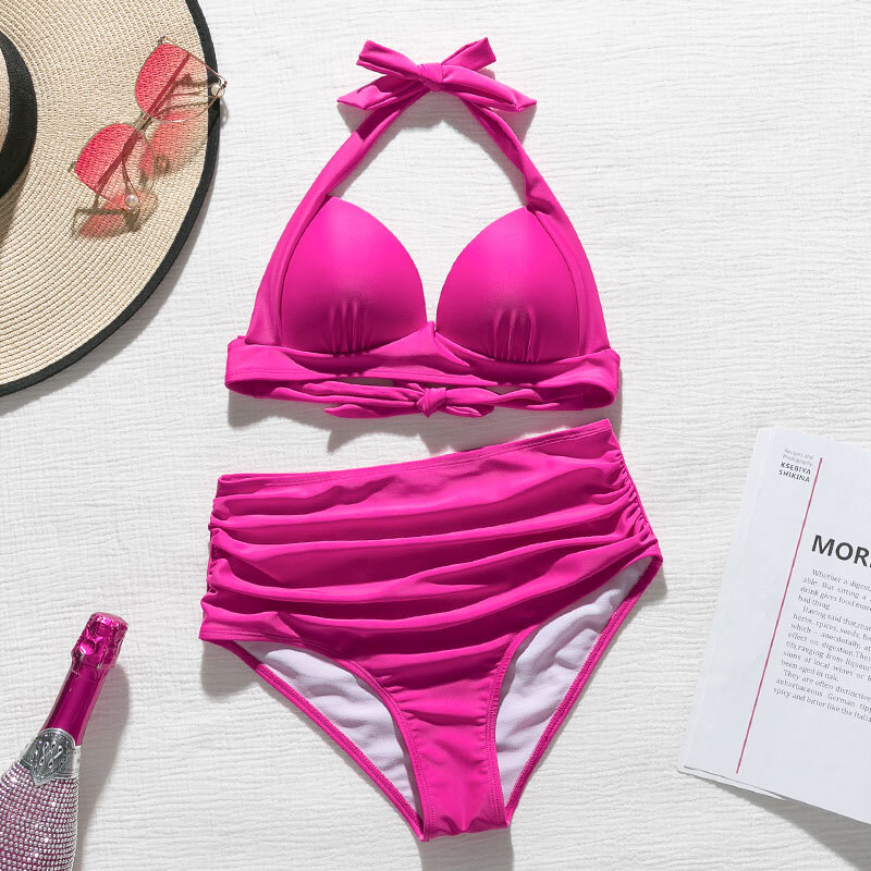 Mossha – bikini taille haute imprimé Floral, maillot de bain femmes, col licou, surdimensionné, ensemble deux pièces, nouvelle collection, 2021