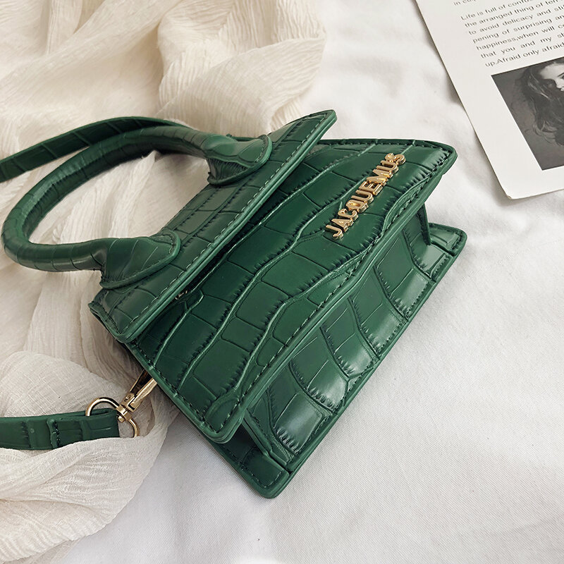 Jacquemus – Sac à main en cuir PU pour femmes, marque de luxe, à bandoulière, Mini bourse de styliste, 2020
