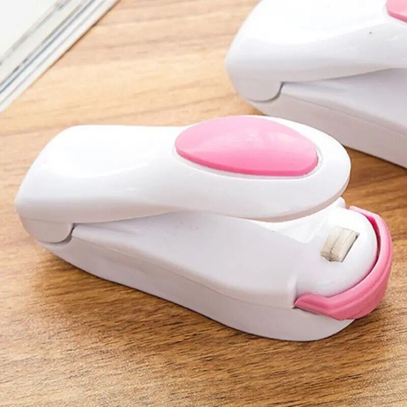 Mini Hand Pressure Sealing Machine Easy Carry Impulse Seal Packing Impulse Plastic Poly Bag Sealer Clip Fans Household 19QE