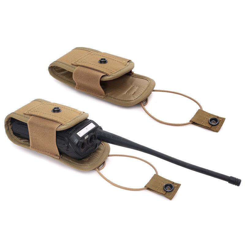Molle-bolsa para walkie-talkie táctico, paquete de accesorios de camuflaje, ventilador militar