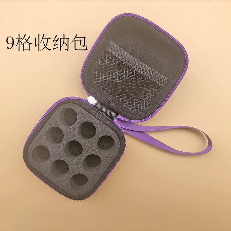 7 Slots 9 Slots Essential Oil Case for 1-3ml Storage Bag for Free Combination PU Essential Oil Holder Multi-function Storage Bag