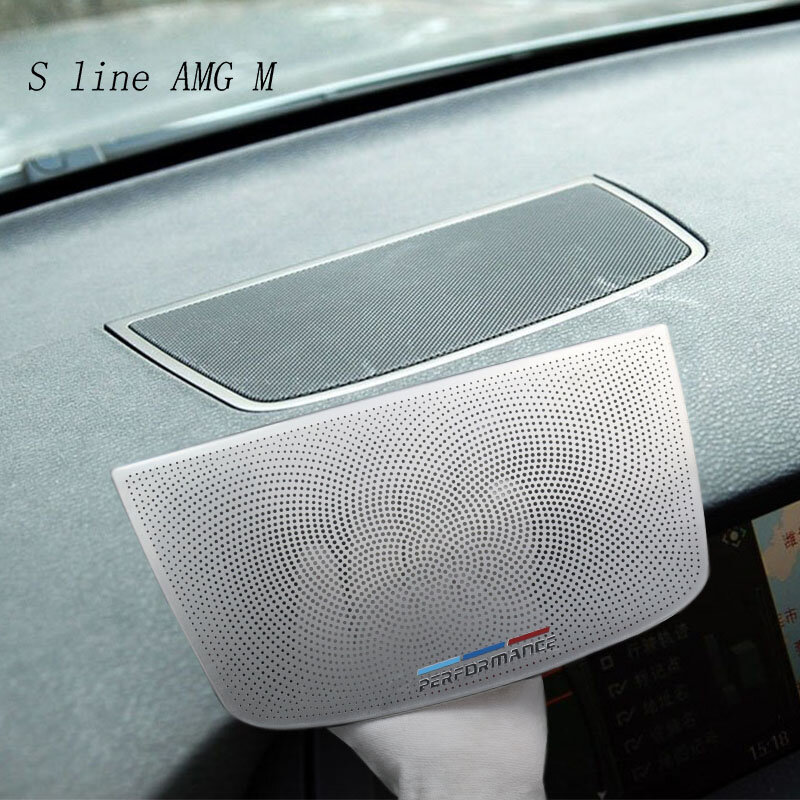 Autocollants décoratifs pour intérieur de tableau de bord, haut-parleur Audio stéréo, bande de commande centrale pour BMW X5 E70 X6 E71