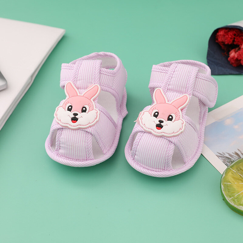Neue Kleinkind Schuhe Weiche Sohle Sommer Baby Schuhe 0-1 Jahr Alten Baby Sandalen Nicht-slip Bunny Muster