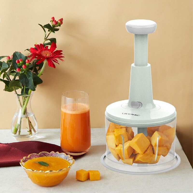 1.2L Meat Grinder Manual Cooking Machine Multi-Function Vegetable Mincer Dumpling  Masher Baby Food Supplement Machine