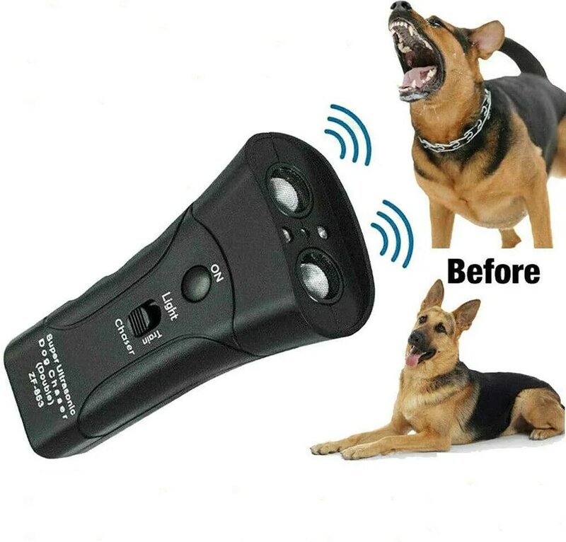 Petgentle-Ultrasonic Anti Gonggongan Anjing Pet Pelatih Lampu LED Lembut Chase-Gaya