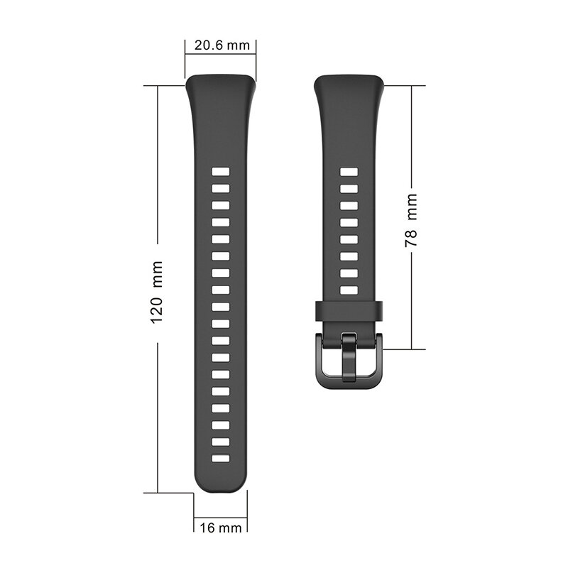 Laforula pulseira de silicone para uta honor band 6, pulseira inteligente fitness de laço para mulheres e homens