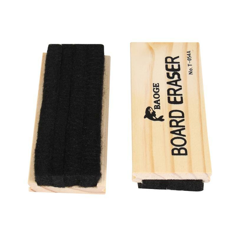 Borracha quadro de lã feltro dustless giz board madeira blackboard cleaner limpeza a seco apagar