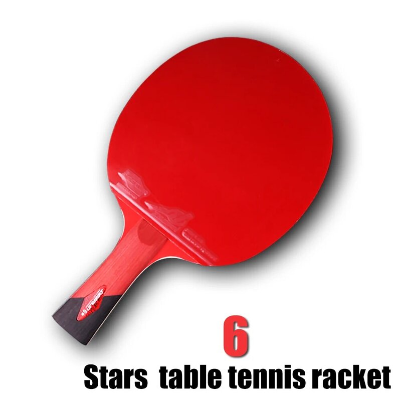 Raquete de tênis de mesa profissional e prática, jogo com estojo para iniciantes e jogadores avançados, 6 e 7 estrelas