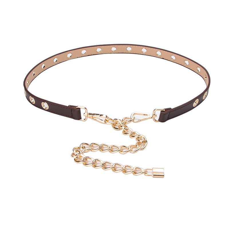 Marca de luxo ouro prata cinto de corrente de metal cintos de cintura para mulheres alta qualidade estiramento senhoras cinto de cintura