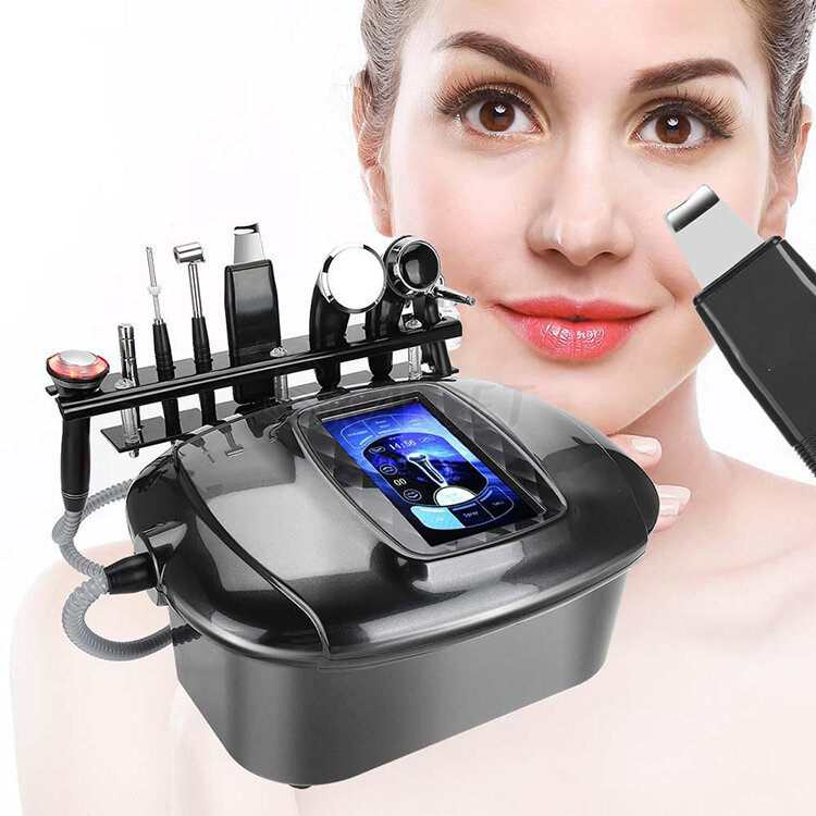 8 In 1 Hot Hammer Oxygen Sprayer Facial Skin Care Device Care Massage Beauty Face Care Machine