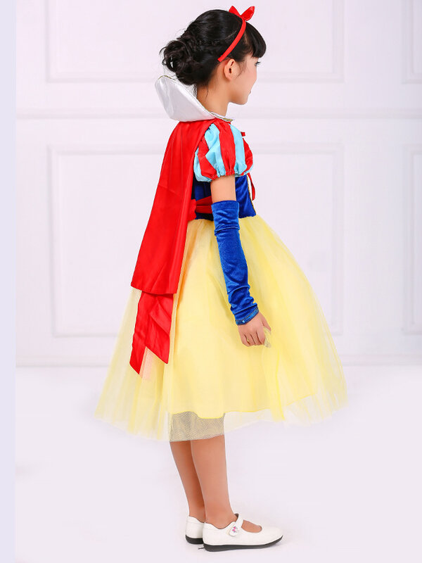 Snow White Halloween Costume for Kids Girl Child Princess Dress Up Costume Carnival Girl Cosplay Set