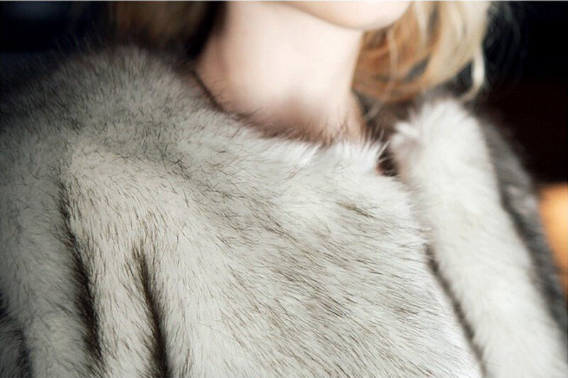 Casaco De Pele – veste en fourrure artificielle De vison pour femme, vêtement d'extérieur doux, mode automne/hiver, taille S/4Xl, D506