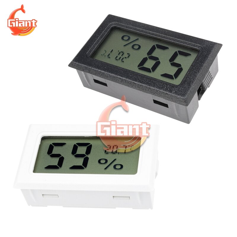 Mini termômetro e higrômetro digital lcd, medidor de temperatura e umidade com sensor, 1 peça