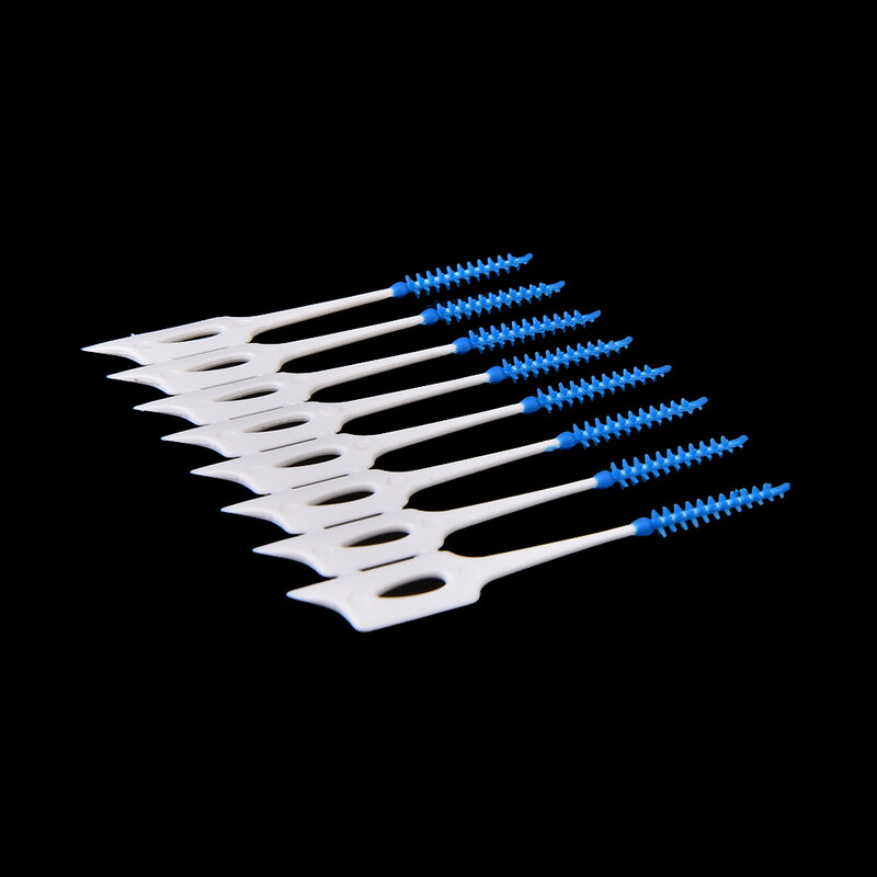 40pcs/set Disposable Toothpicks Soft Clean Interdental Seam Brush Elastic Massage Gums Not Hurt Toothpick Dental Oral Care Tools