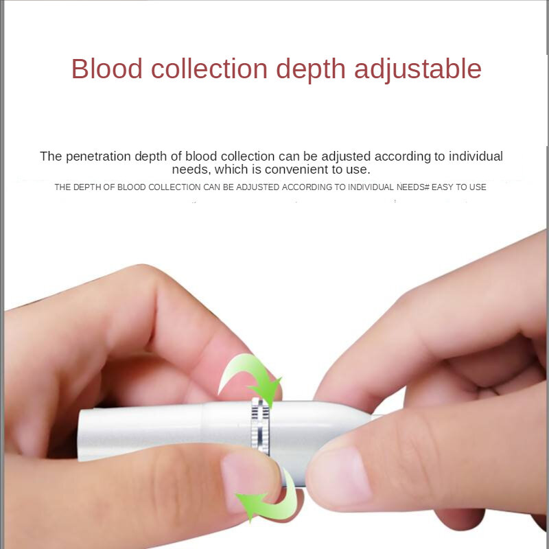 Três agulhas coleta de sangue penbleeding sangue caneta sangramento
