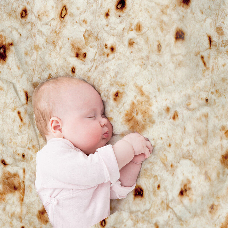 Burrito-Manta para bebé, gorro envolvente para dormir, Tortilla de harina