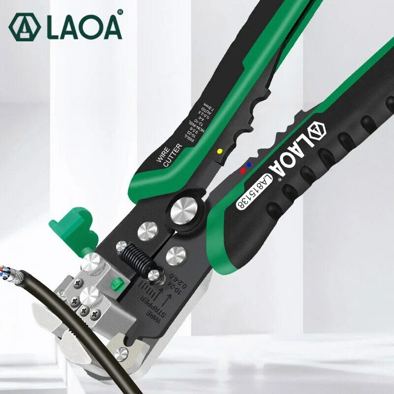 LAOA Automatica di Spogliatura del Legare Multifunzione Professionale Elettrico Wire Stripper Cable Stripping Tools