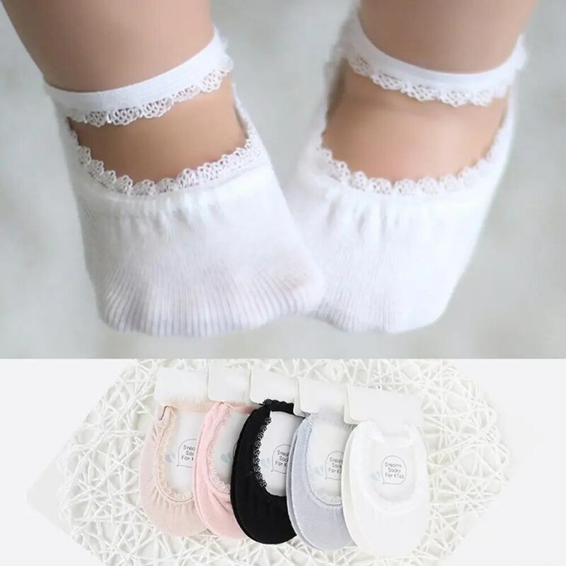 1 paio di calzini da ragazza resistenti all'usura tinta unita traspiranti traspiranti elastici traspiranti per bambina