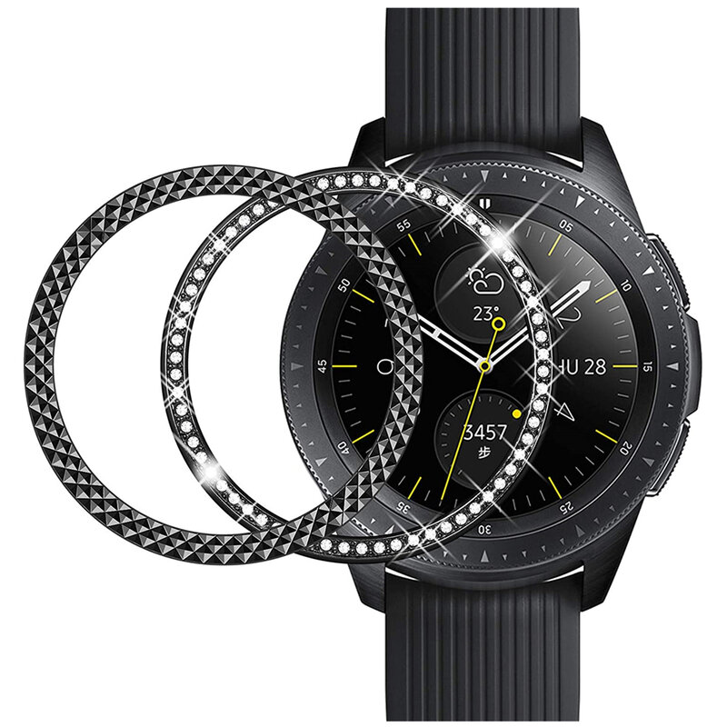 Anillo de bisel para Samsung Galaxy Watch 4, cubierta de parachoques de 42mm y 46mm, protección de acero inoxidable para Galaxy Watch3 de 41mm y 45mm